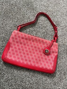 Dooney & Bourke Red Signature Monogram Shoulder Bag